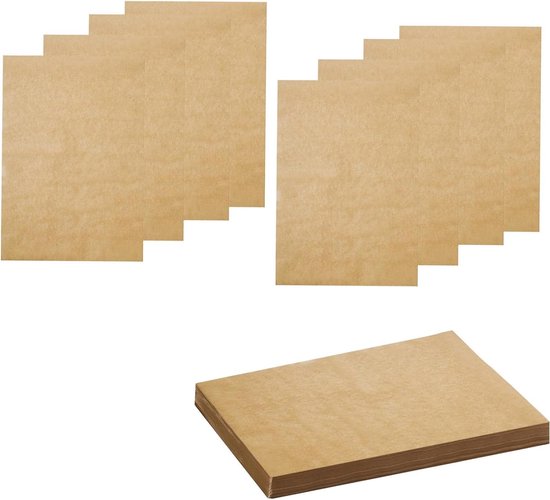 Vetvrij Papier, Barbecue-anti-aanbakbakpapier, Niet-klevend Perkamentpapier voor Bakken, Koken, Invriezen van Gebak (Ware kleur 20 * 30 CM Vetvrij Papier, Barbecue-anti-aanbakbakpapier, Niet-klevend Perkamentpapier voor Bakken, Koken, Invriezen van Gebak (Ware kleur 20 * 30 CM