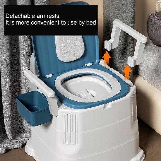 1 St Opklapbaar Toilet Draagbare Wc-bril Wc Stoel Voor Ouderen Nachtkastje Potje Stoelen Camping Klapstoelen Campingtoiletten Draagbaar Reizen Huishouden Plastic Toilet Stoel