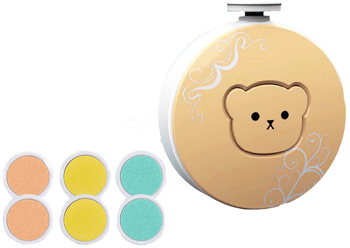 Elektrische nagelvijl voor baby's - Manicureset voor baby's - met 6 Slijpkoppen - Veilig en onschadelijk - ook geschikt voor volwassenen