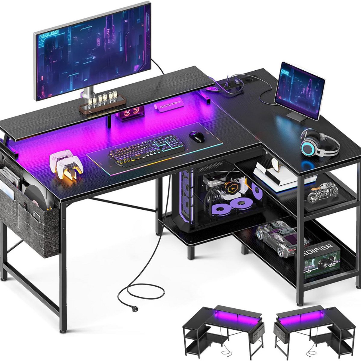 CLGP® Hoekbureau Gaming - Bureau L Vormig - Computer Desk
