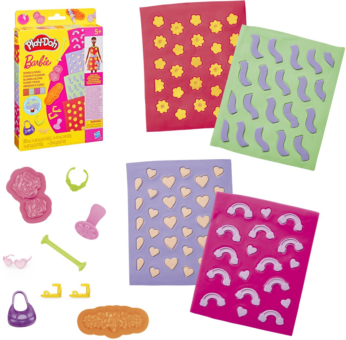 Play-Doh-patronenpakket Barbie Fleurige bloemen - Navulset - Boetseerklei — cadeau in Cadeau-ideeën - foto 4