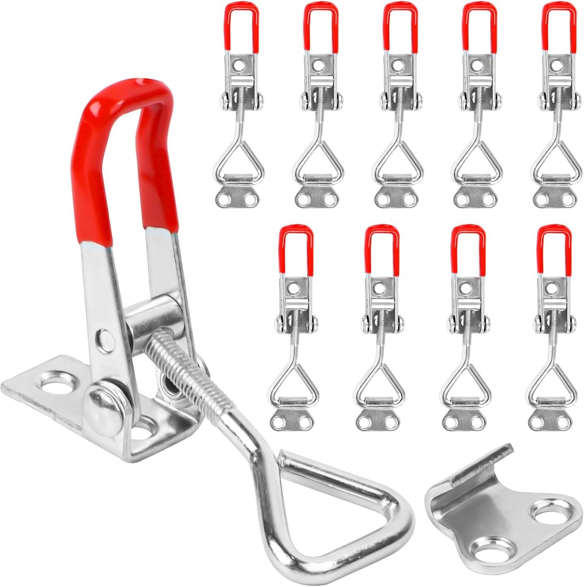 Spanslot - 10 Stuks - Verstelbaar - Kniehevelspanner - Borstslot - Vergrendelknop - Knevelslot Voor Kasten - Deuren - Kisten - Koffers