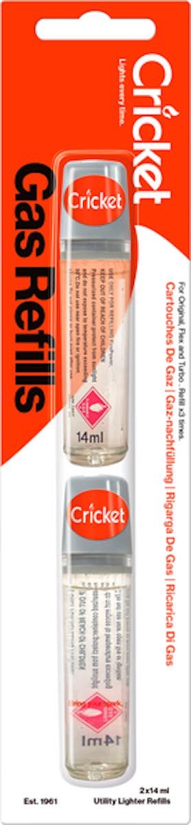 Cricket gas navullingen 2x14 ml