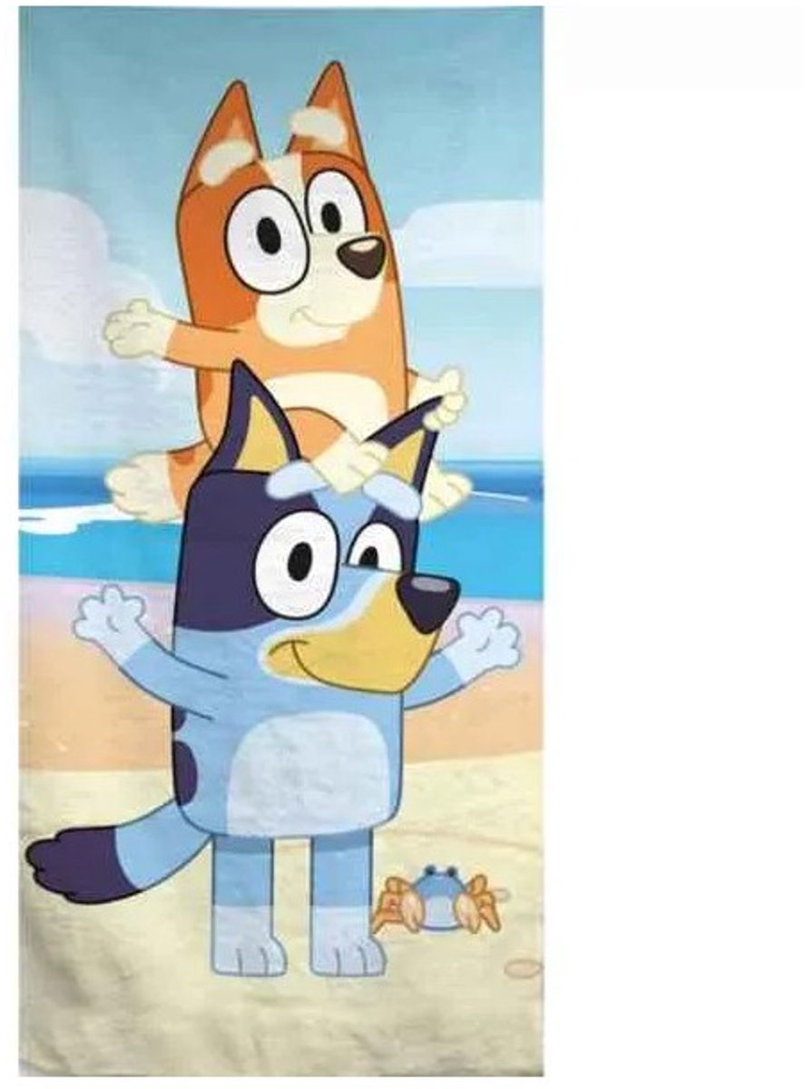 Badlaken Bluey, Bluey Handdoek, Bluey , Strandlaken, Badhanddoek, Handdoek
