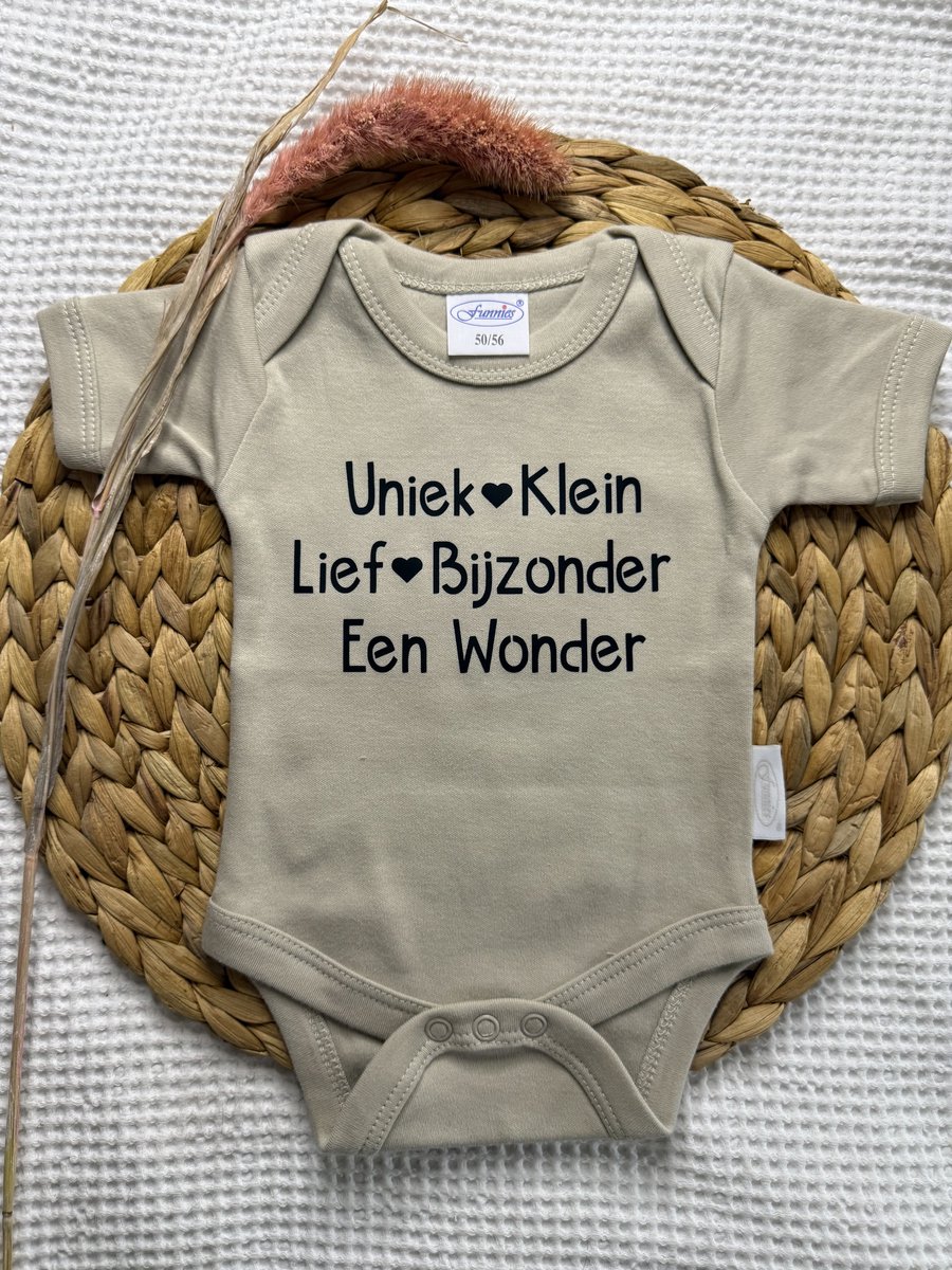 Set Romper Muts Tekst Wonder Gepersonaliseerd Newborn