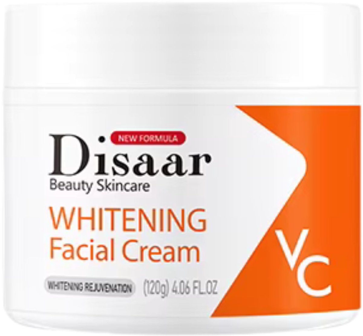 Disaar Whitening Gezichtscrème met Vitamine C en Niacinamide – Hydraterend, Anti-Vlekken, Poriënverfijnend, Anti-Aging – 120g