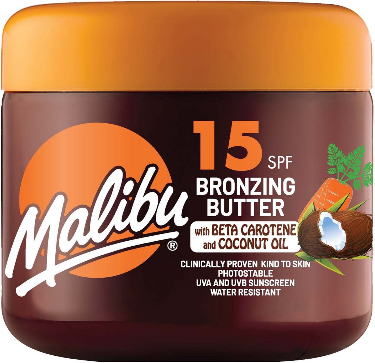 Malibu Sun SPF 15 Bronzing Butter - Beta Caroteen & Kokosnoot Olie - 300 ml