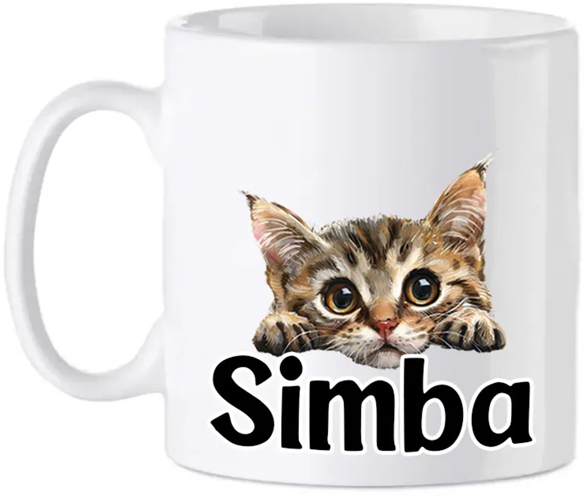 LaPerm mok met naam - Kattenmok - Gepersonaliseerd - Cadeautip