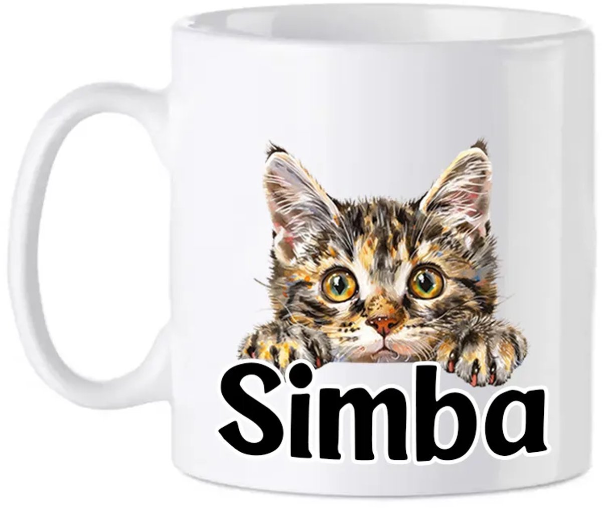 Kurillen stompstaartkat mok met naam - Kattenmok - Gepersonaliseerd - Cadeautip
