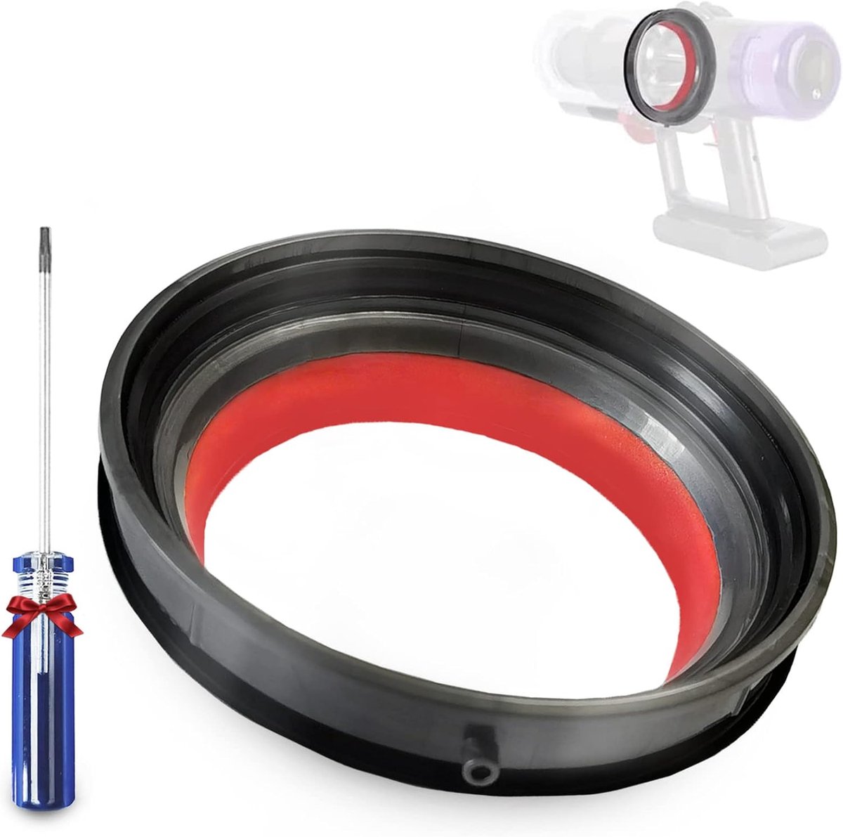 Afdichtring geschikt voor Dyson V12 V10Slim SV18 SV20 stofreservoir, reserveonderdelen, afdichtring, houder voor Dyson SV18 SV20 stofaccessoires, stofzuiger, afvalcontainer, reserveonderdeel
