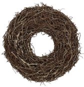Krans - Herfstkrans - Kerstkrans - Hout - Bonsai hout - Bruin - D30 cm