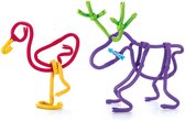 Spaghetteez Flexibele Bouwstaafjes - 70 onderdelen - knutselpakket