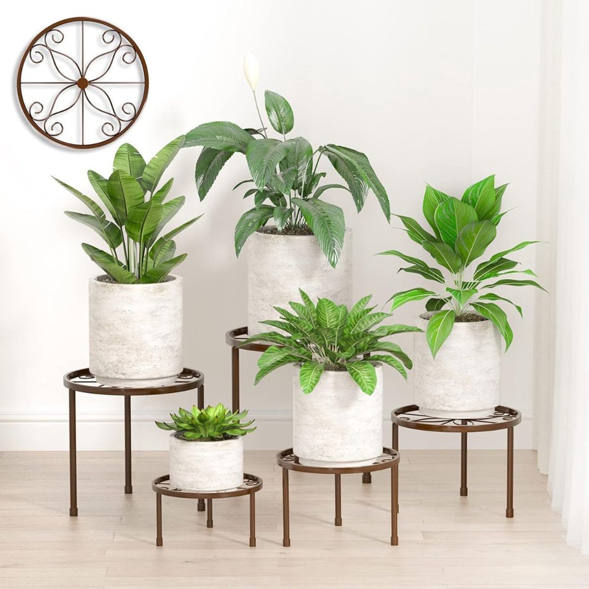 DailySupplies® Bloemenstandaard - Plantenrek - Bloemenrek - Plantentrap