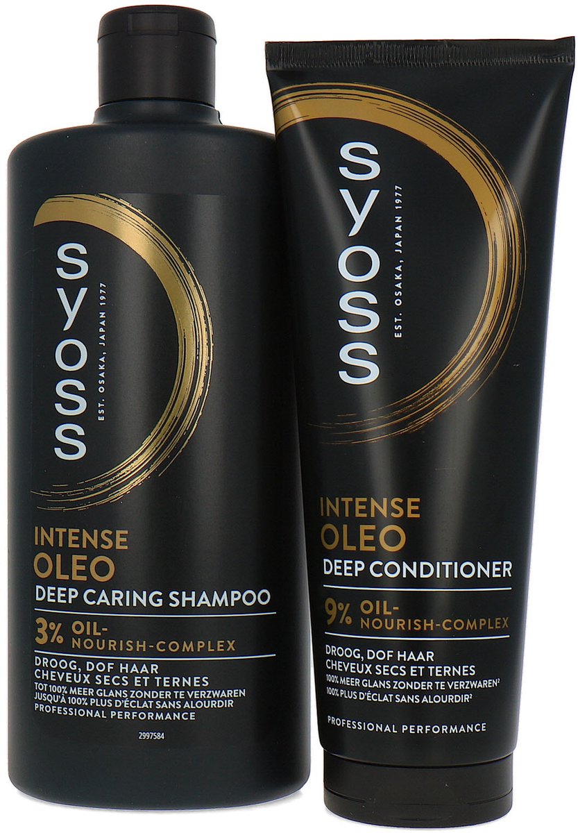 Syoss Intense Oleo Shampoo + Condtioner - 440 ml - 250 ml