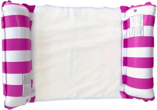Luchtmatras 183x69cm Met Geïntegreerd Kussen - Waterligstoel Voor Zwemplezier Zwemhulpmiddel Voor Zwembad En Meer Wit Schildpad 1 Stuk Waterhangmat