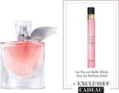 Lancôme La Vie est Belle Eau de Parfum + Cadeau - La Vie est Belle Eau de Parfum 50ml & La Vie est Belle L'Elixir Eau de Parfum 10ml Cadeau - Navulbare Parfum - Totaal 60ml