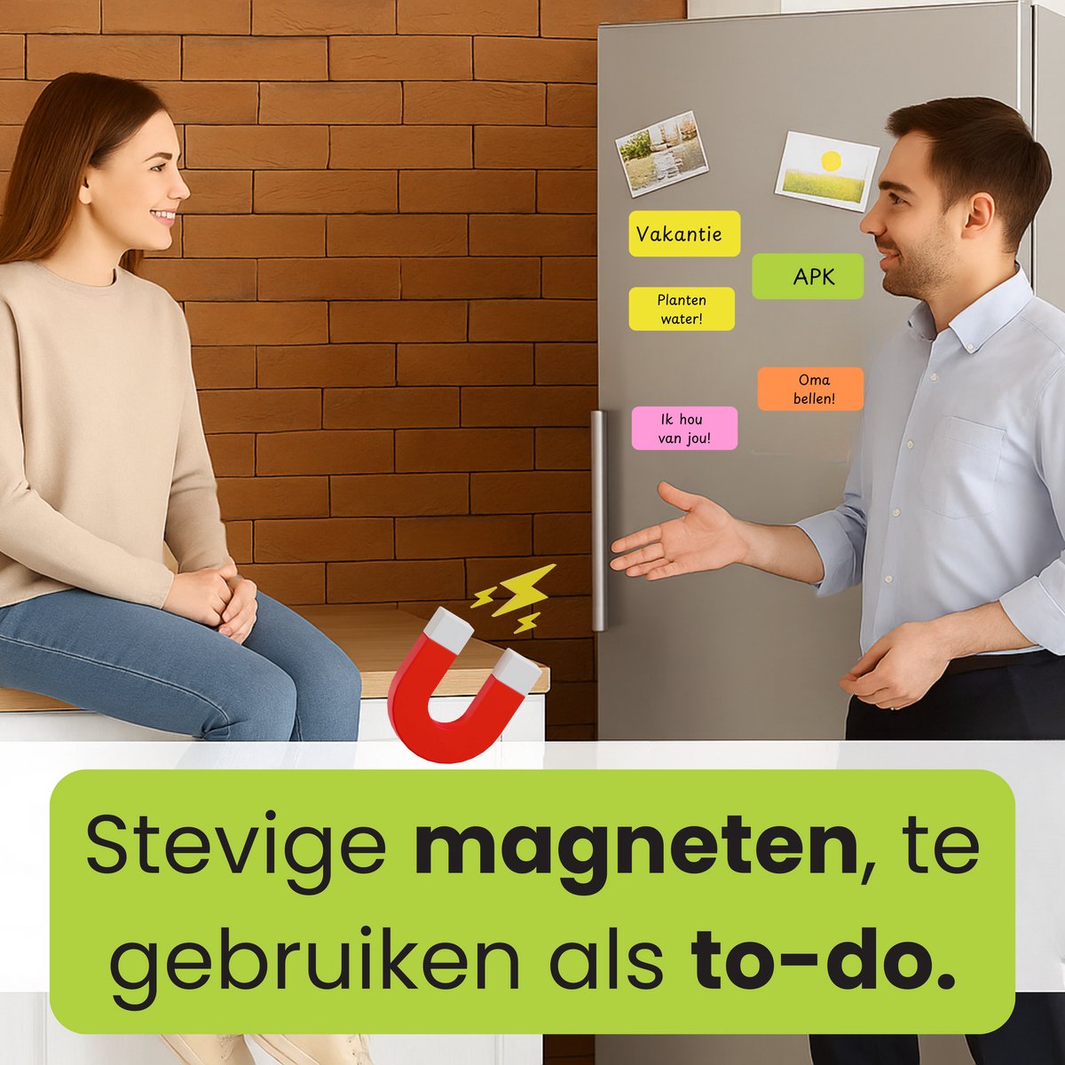 Huysplan® - Scrum Magneten - 36 stuks - 3 zwarte magnetische stiften met wisser - Voor Whiteboard, Magneetbord, Memobord of Magnetisch Tekenbord – Herschrijfbare Magneten op Koelkast - 8 cm Breed x 3cm Lang - 9 Kleuren - Magnetische labels — afbeelding 3