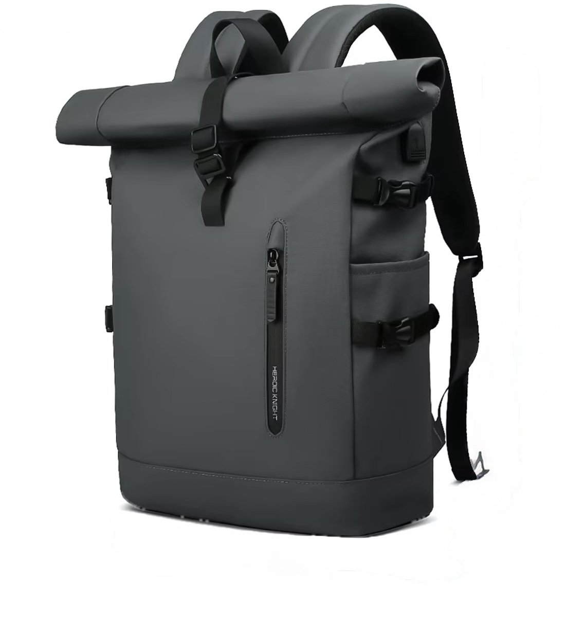 Rolltop - Rugzak - Backpack - Rugtas - Weekendtas - Reistas - Fietstas - Waterdicht - Laptoptas - Grijs