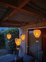 Maan En Sprookjesachtige Tuin Zonne-Energie Staak Buiten Waterdicht Craquelé Gla