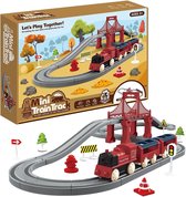 Elektrische Trein Set - Treinen & Treinbanen - Elektrische Trein - Inclusief Treinspoor - 44 stuks