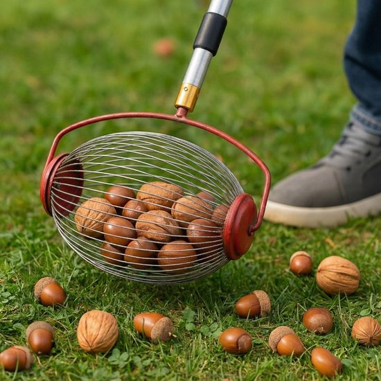 KanFix Notenraper met Telescopische Steel - Eikelraper - Notenverzamelaar - Fruitplukker van KanFix — afbeelding 5