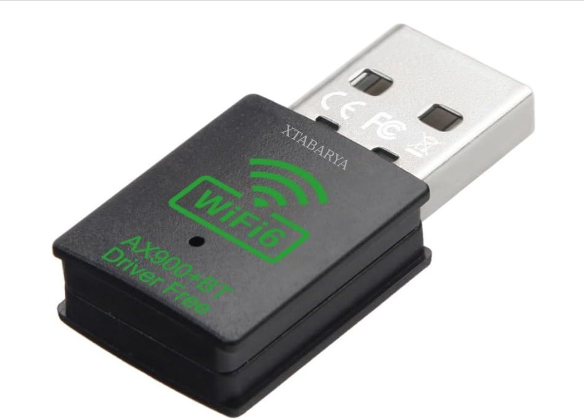 USB Dual-Band WiFi 6 Adapter met Bluetooth 5.x – Driver-Free