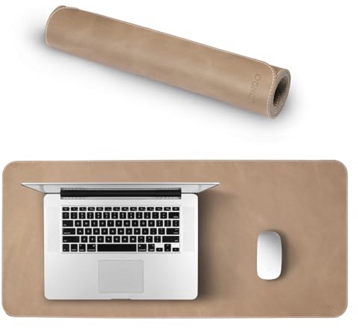 Grote Leren Muismat met Antislip Achterkant
