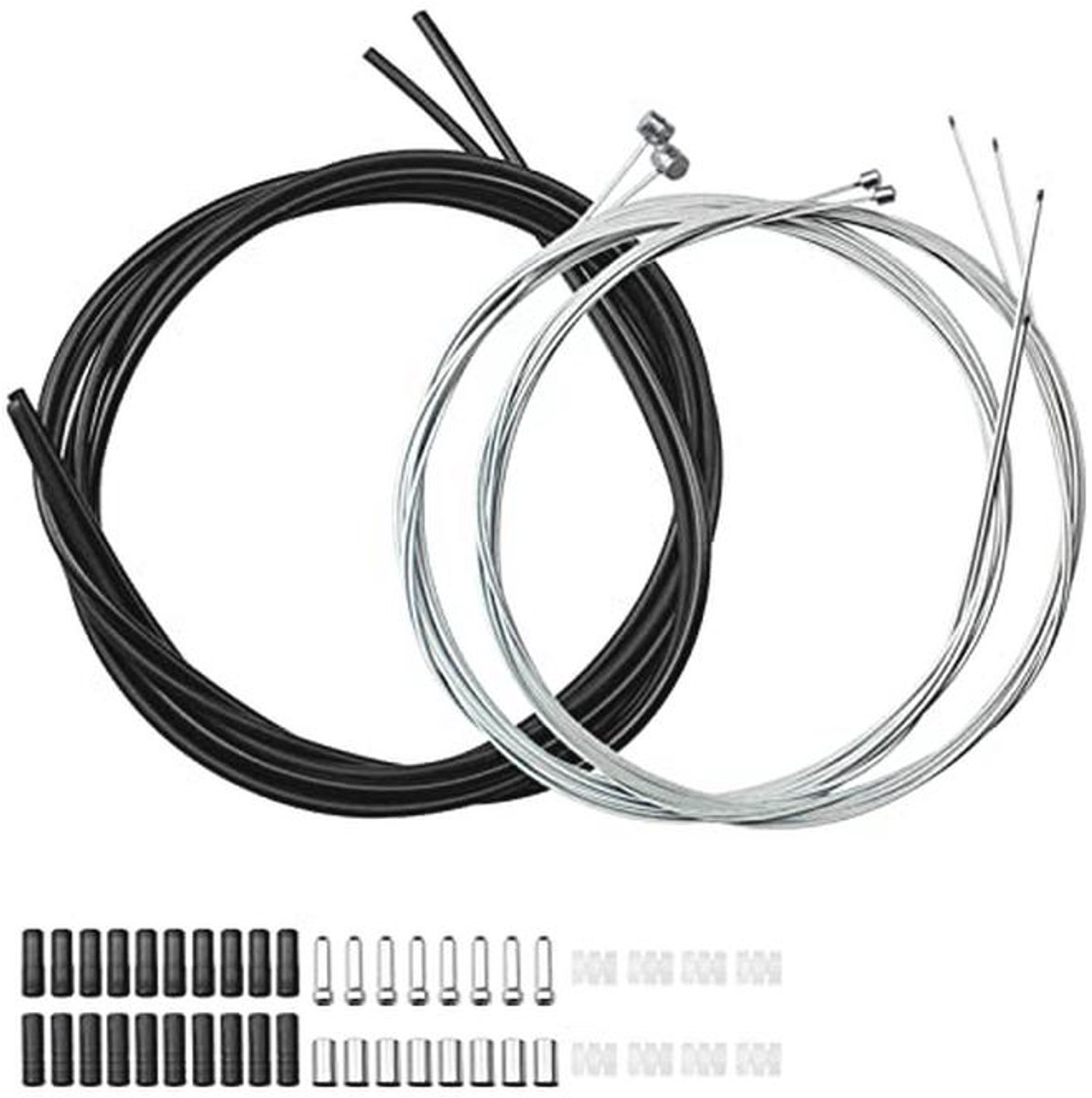 Set van 2 universele fietsremkabels met versnelling voor mountainbikes en racefietsen