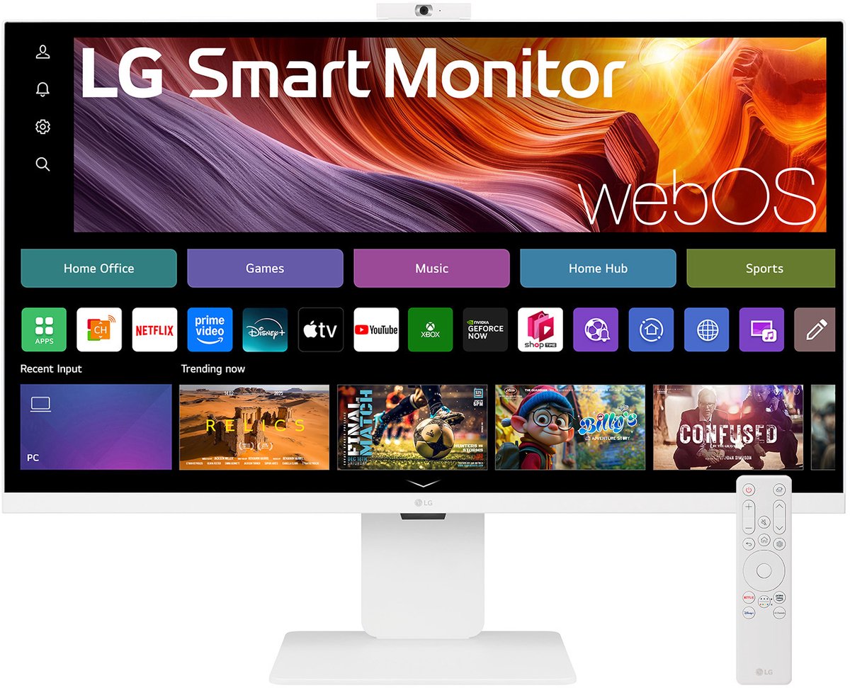 LG MyView Smart 27SR50F-W - 27 inch Full HD Smart TV - WebOS