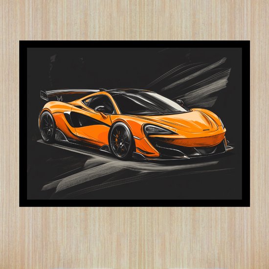 Affiche McLaren P1 - 20 x 30 cm - Affiche de supercar - Format A4 - Affiche pour chambre d'enfant | Affiche sur Papier photo 260 g - Affiche voiture - Décoration murale - Affiche McLaren - Décoration murale McLaren