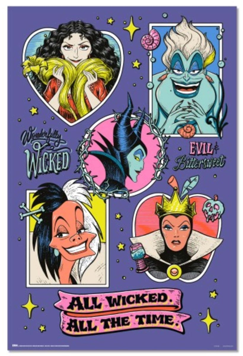 Grupo Erik Poster Disney - Villains 61x91,5cm Divers
