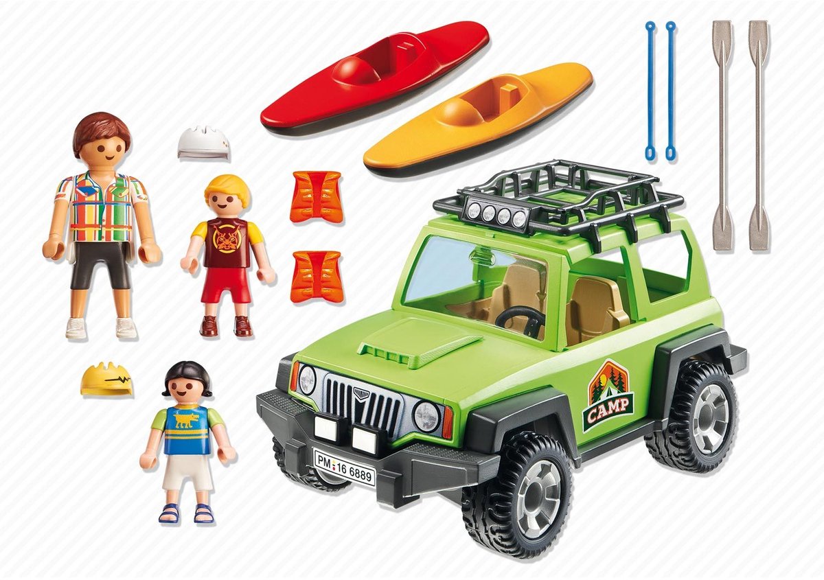 Playmobil Familieterreinwagen met kajaks - 6889 — afbeelding 2