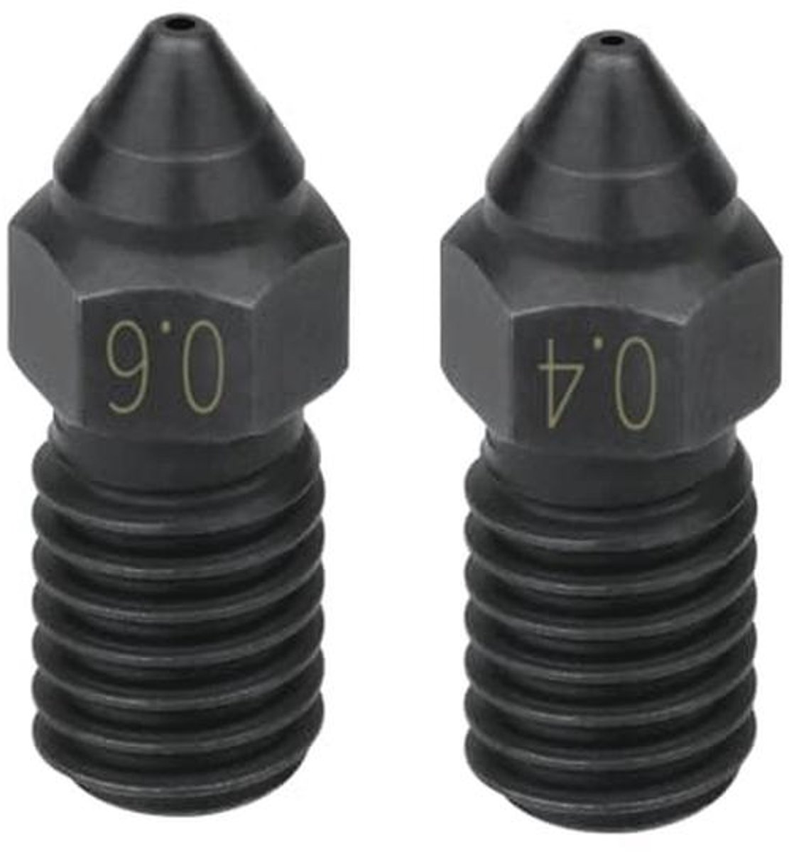 2 stuks geharde stalen sproeiers voor hoge temperatuur 3D-printeraccessoires