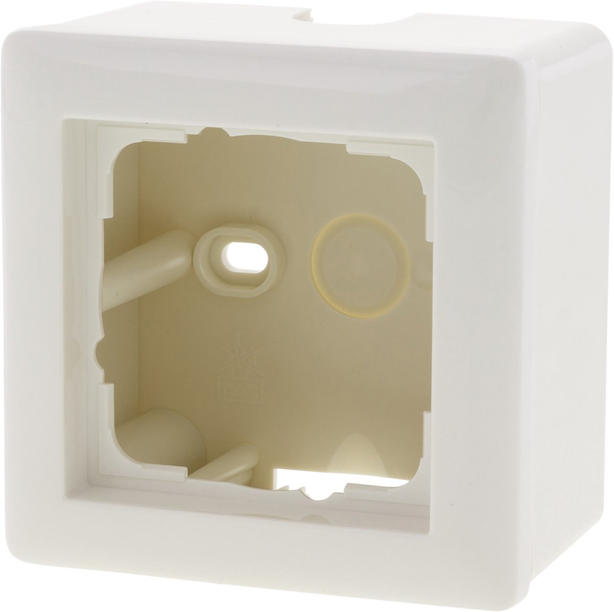Gira System 55 opbouwraam - 1-voudig - inclusief afdekraam - polarwit
