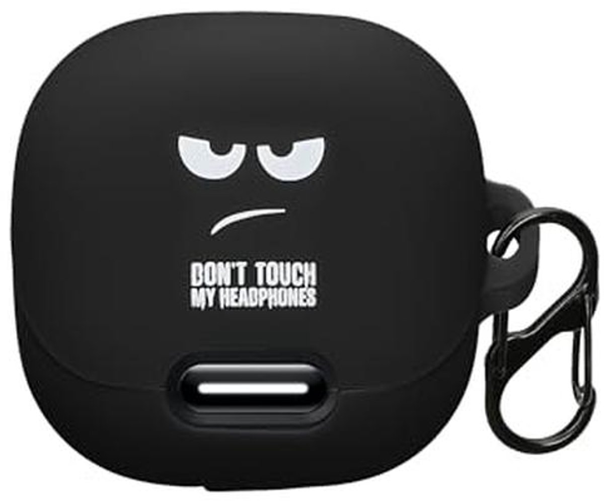 Oordopjes case compatibel met Anker Soundcore Liberty 4 NC - Witte/Zwarte Oordopjes Bescherming - Geen Aanraken mijn Hoofdtelefoon