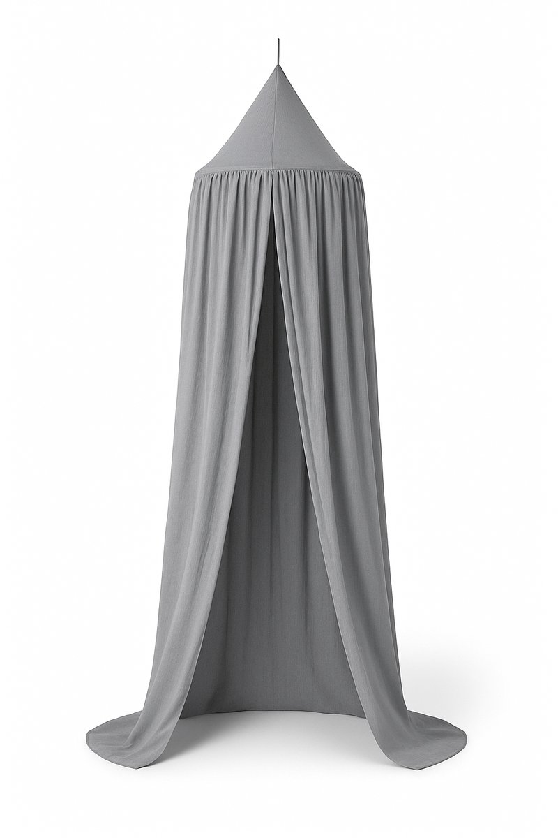 Liefjes & Co Klamboe Grijs – 270 cm – Baby Hemeltje
