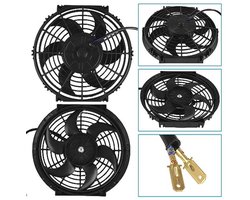 Universele Auto Koelventilator 10 Inch 12V 80W – Elektrische Ventilator voor Auto en Vrachtwagen