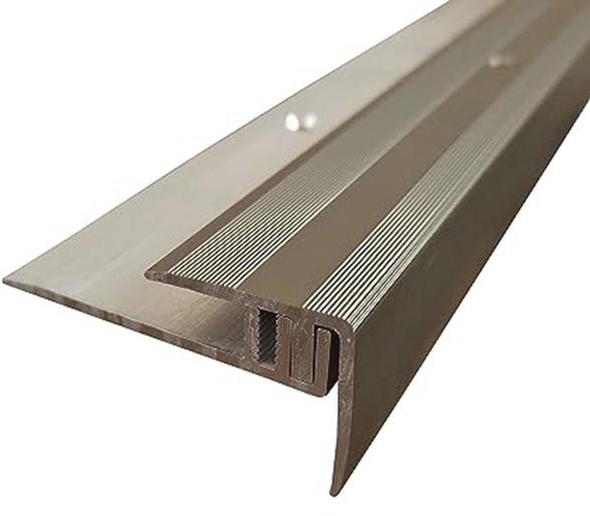 Profielsysteem voor parket en laminaatvloeren, 7-16 mm, trapprofiel, 100 cm, diverse kleur