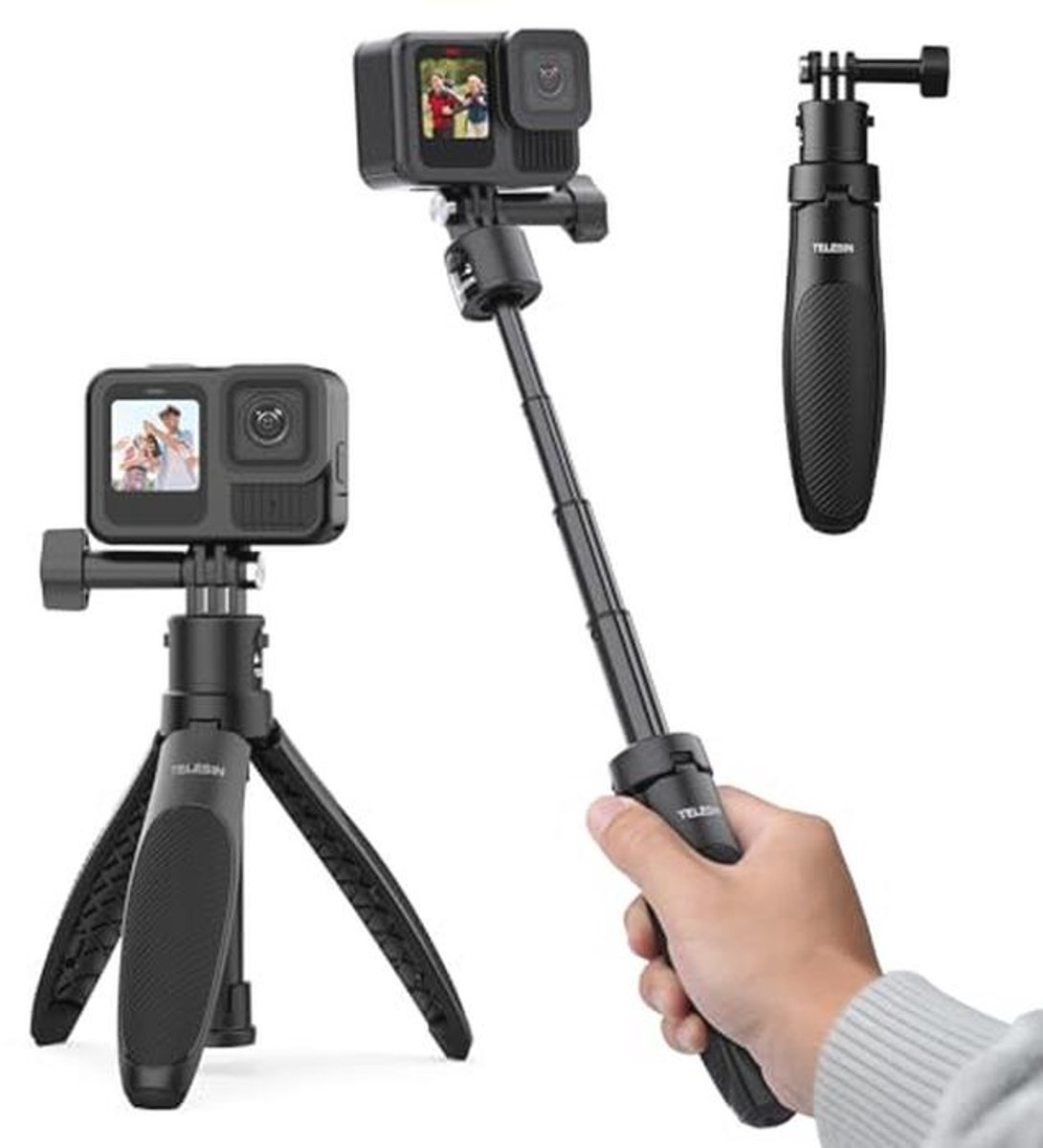 40 cm Mini Selfiestick Statief voor Actiecamera's