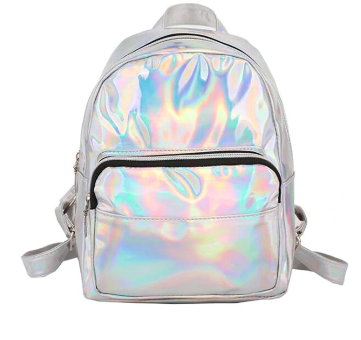 KIMU® Holografische Rugtas Rugzak Tas Iridescent - Rugtasje Schooltas Kindertas Festival