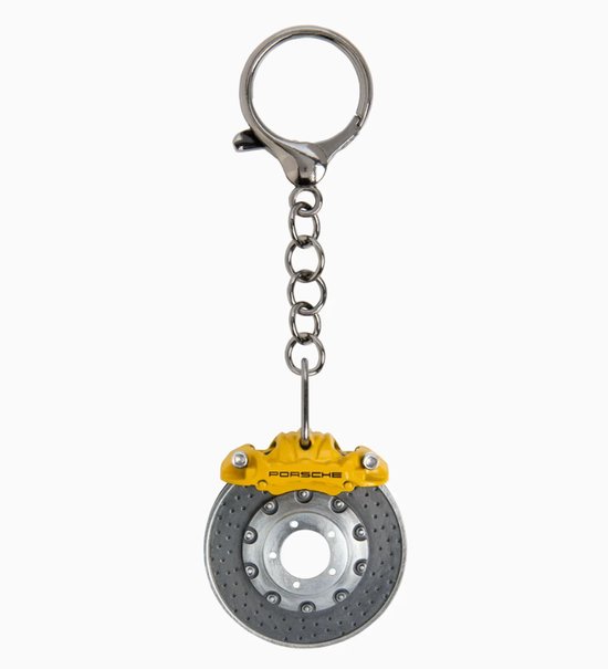 Porte-clés en forme de disque de frein Porsche