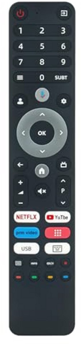 Spraakafstandsbediening Vervanging voor Smart TV – Geschikt voor Meerdere Modellen