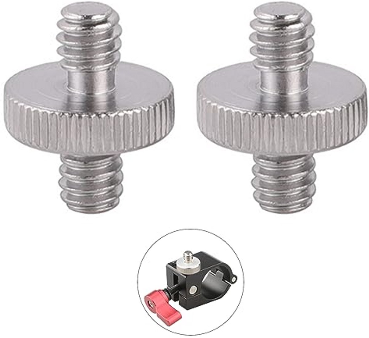 2 Stuks 1/4 Inch Schraube voor Camera - Bevestigingsschroeven voor Statief en Monopod