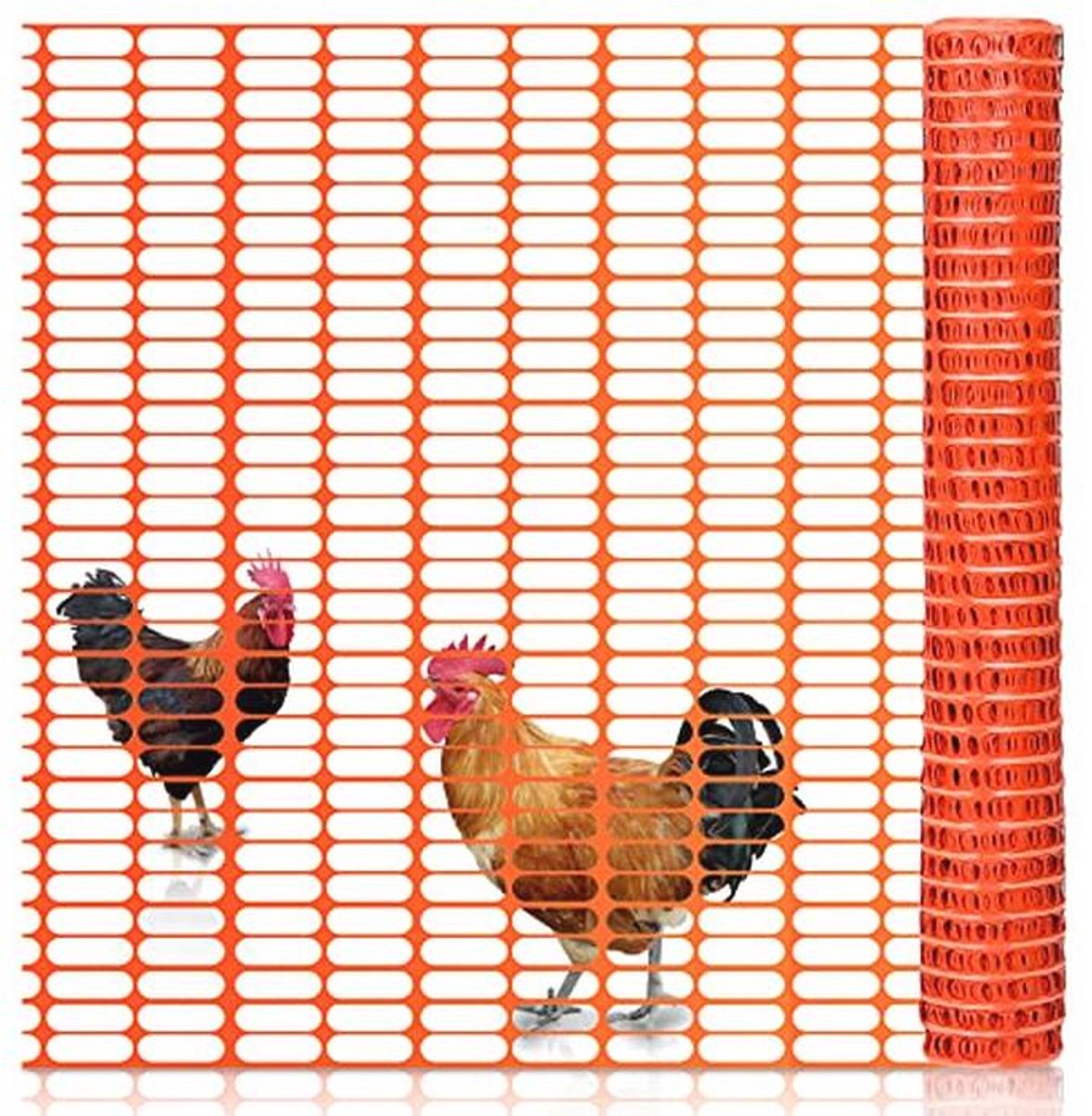 Kunststoffen Beschermingsnet 1m x 50m - Veiligheidsnet voor Bouw en Wegwerkzaamheden