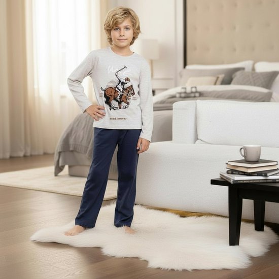 Pyjama Garçon - Ensemble pyjama - Katoen - Speed ​​​​& Power - 8013 _ 11-12 ans