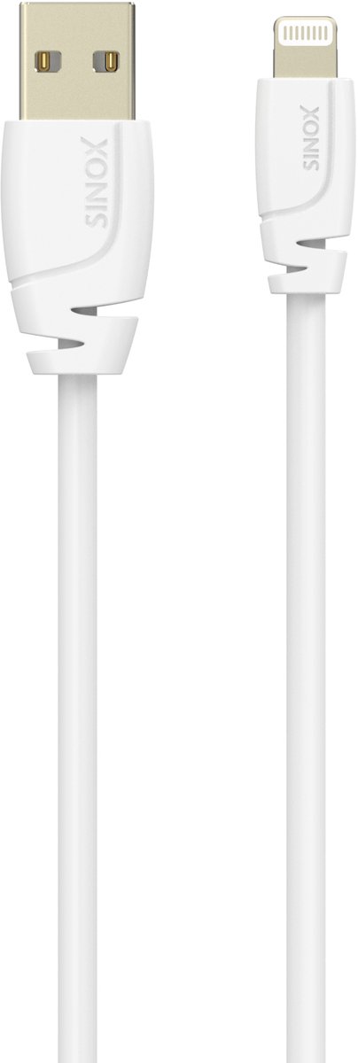 Sinox PRO Lightning - USB-A kabel | USB2.0 | tot 2,4A | 1 meter
