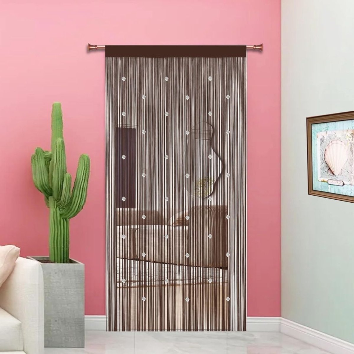 VH Supplies® Vliegengordijn Kralen - Kralengordijn - Deurgordijn - 90 x 200 cm