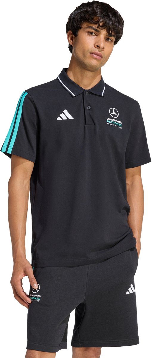 Adidas Performance Mercedes Amg Petronas Formula 1 Team Dna Poloshirt Heren Zwart