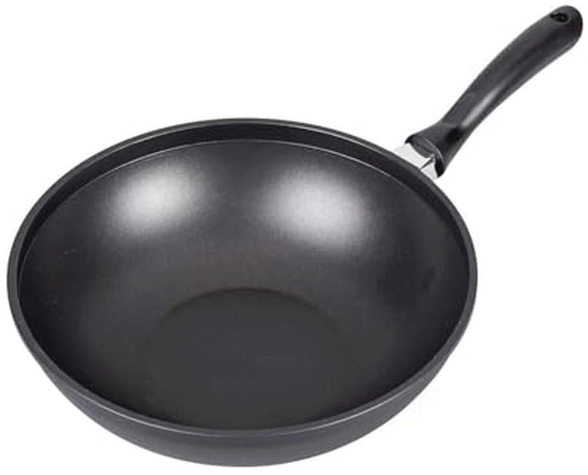 Aluminium wokpan 30 cm met hoogwaardige anti-aanbaklaag