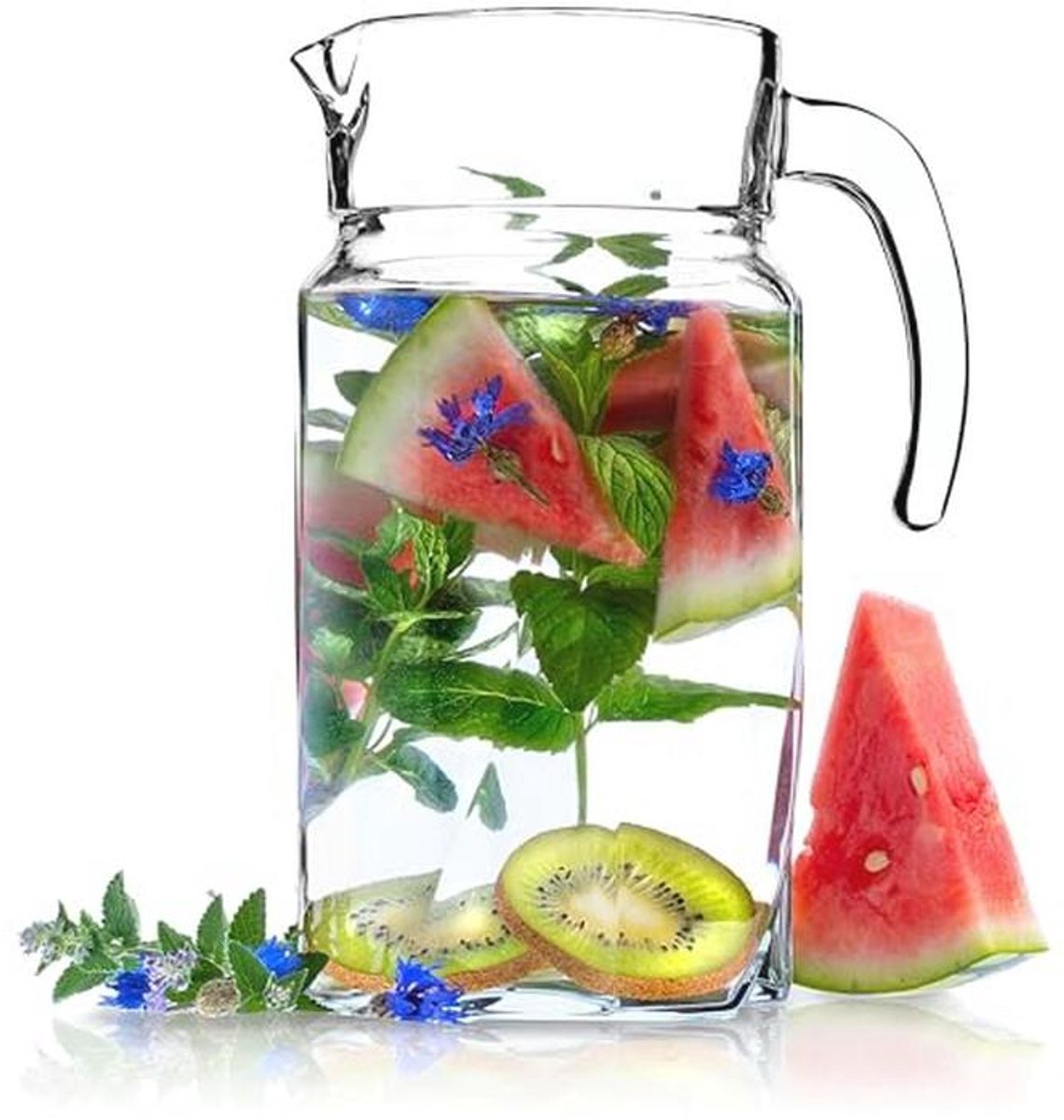 Glazen Waterkan Met Handgreep - 1,7 Liter